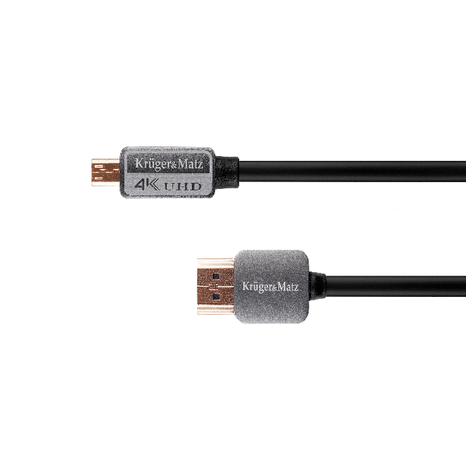 Cabluri si accesorii - Cablu HDMI A - HDMI D, 3m, Kruger&Matz Cabluri si accesorii - Cablu HDMI A - HDMI D, 3m, Kruger&Matz