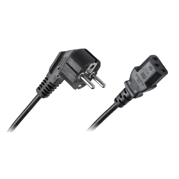Cabluri si accesorii - Cablu alimentare pc/calculator - IEC C13, stecher schuko, 3m, negru, Cabletech Cabluri si accesorii - Cablu alimentare pc/calculator - IEC C13, stecher schuko, 3m, negru, Cabletech