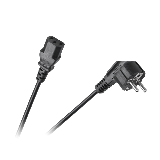 Cabluri si accesorii - Cablu alimentare pc/calculator - IEC C13, stecher schuko, 1.5m, negru, Cabletech Eco-Line Cabluri si accesorii - Cablu alimentare pc/calculator - IEC C13, stecher schuko, 1.5m, negru, Cabletech Eco-Line