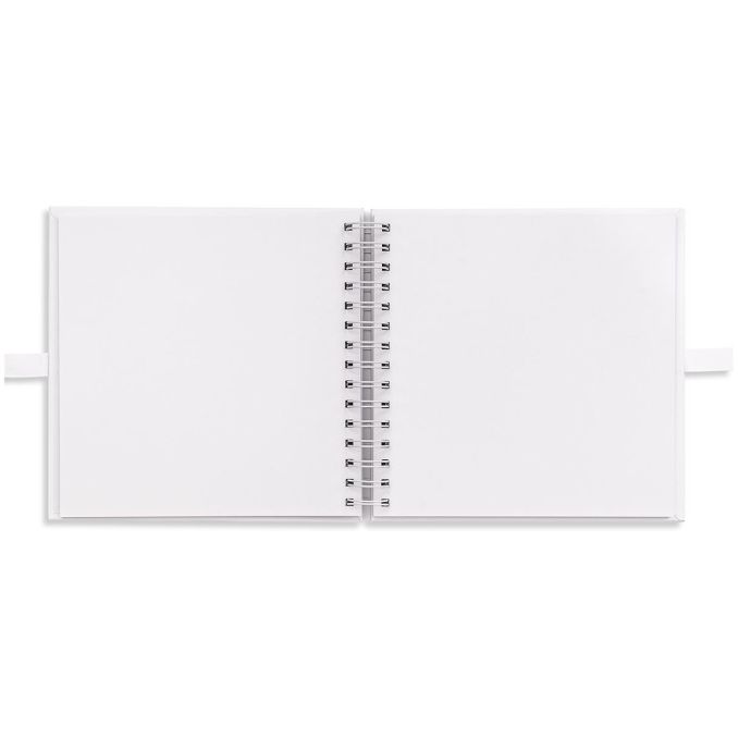 Album scrapbooking 20.5x20.5cm, coperti cartonate 3mm, 40 coli 200g/mp, alb, Dp Craft