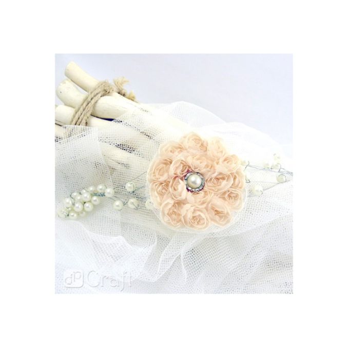 Perle decorative, Ø 8mm, 40 g/set, alb, Dp Craft