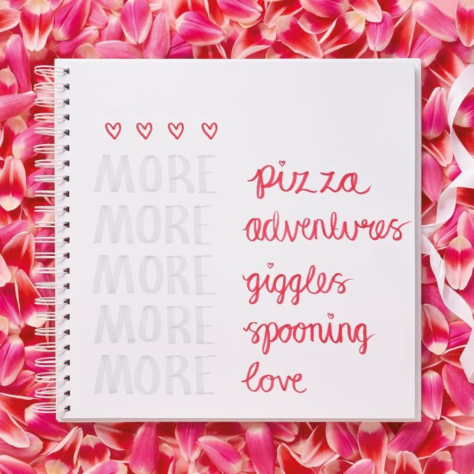Album scrapbooking 20.5x20.5cm, coperti cartonate 3mm, 40 coli 200g/mp, alb, Papermania