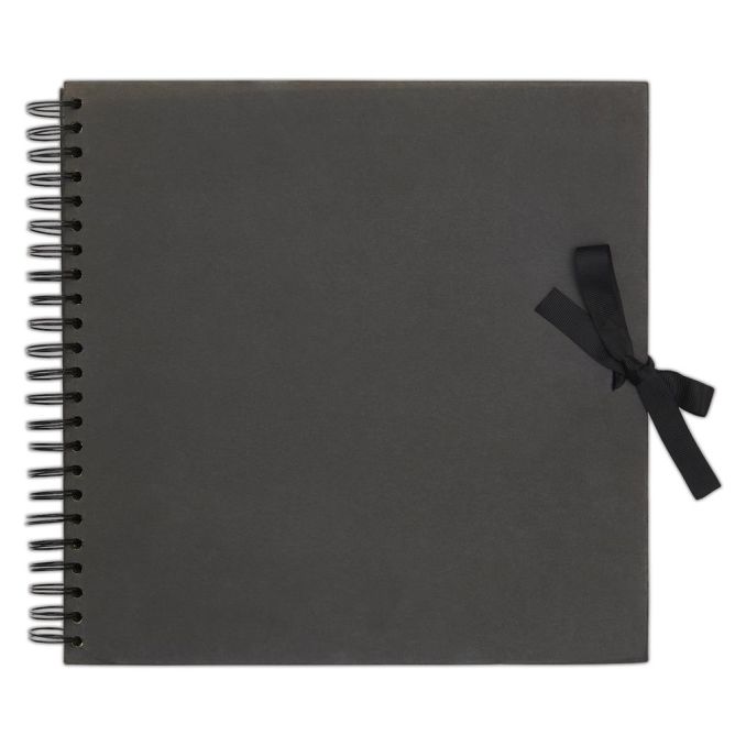 Album scrapbooking 30.5x30.5cm, coperti cartonate 3mm, 40 coli 200g/mp, negru, Papermania Album scrapbooking 30.5x30.5cm, coperti cartonate 3mm, 40 coli 200g/mp, negru, Papermania