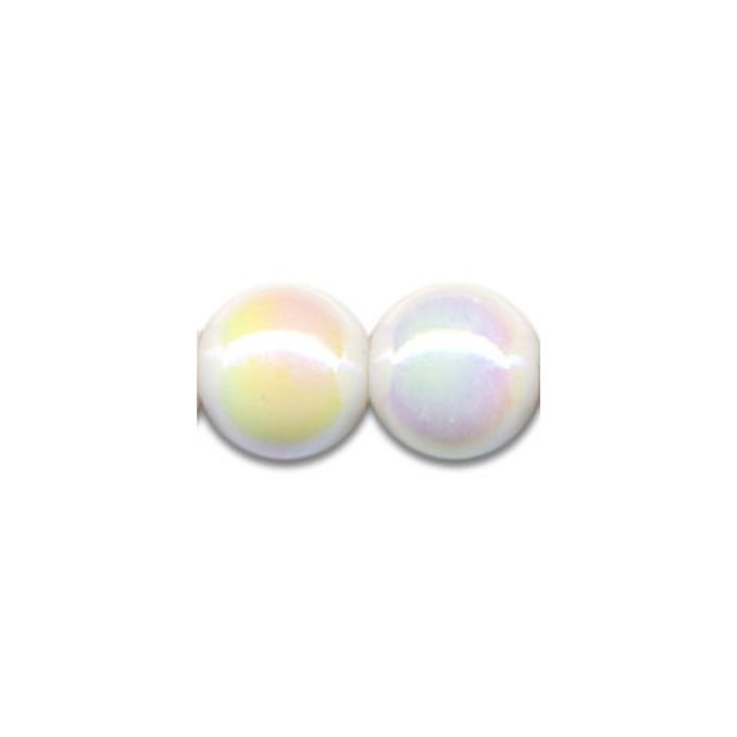 Perle decorative, Ø 3mm, 125 buc/set, alb iridiscent, Meyco Perle decorative, Ø 3mm, 125 buc/set, alb iridiscent, Meyco
