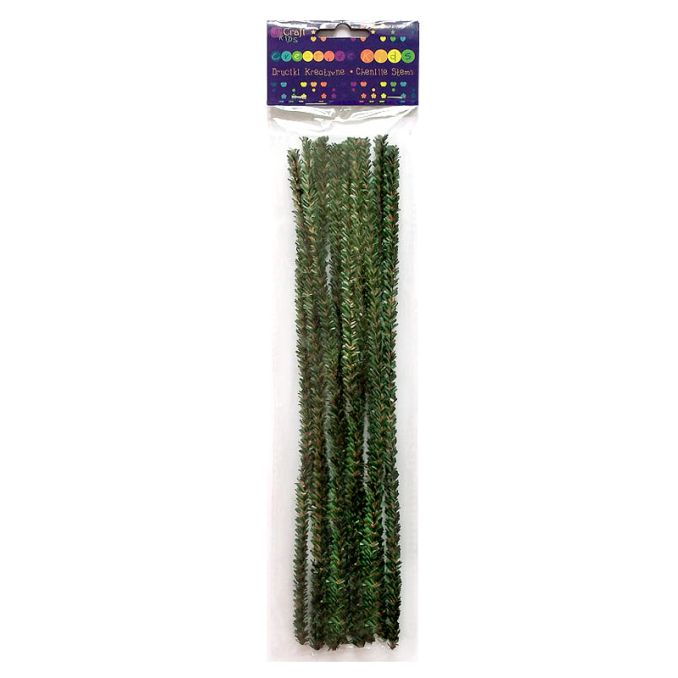 Sarma creativa in forma de crengute de pin, 30cm, 12 buc/set, verde, Dp Craft Sarma creativa in forma de crengute de pin, 30cm, 12 buc/set, verde, Dp Craft