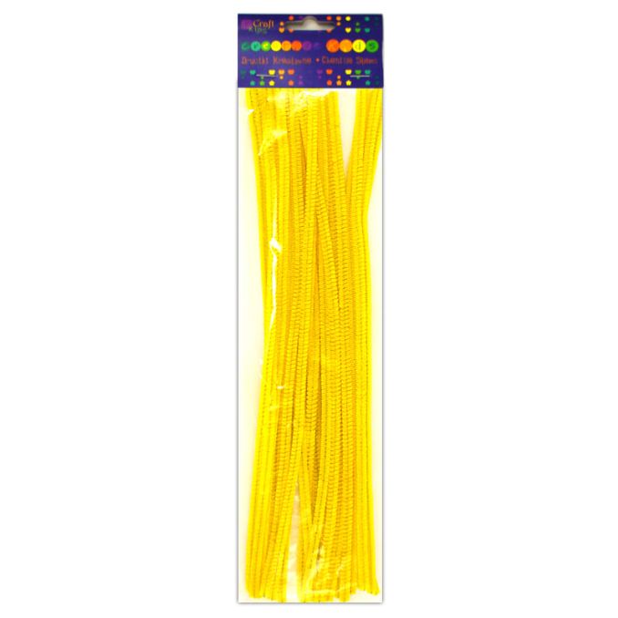 Sarma plusata creativa, 0.4x30cm, 25 buc/set, galben, Dp Craft