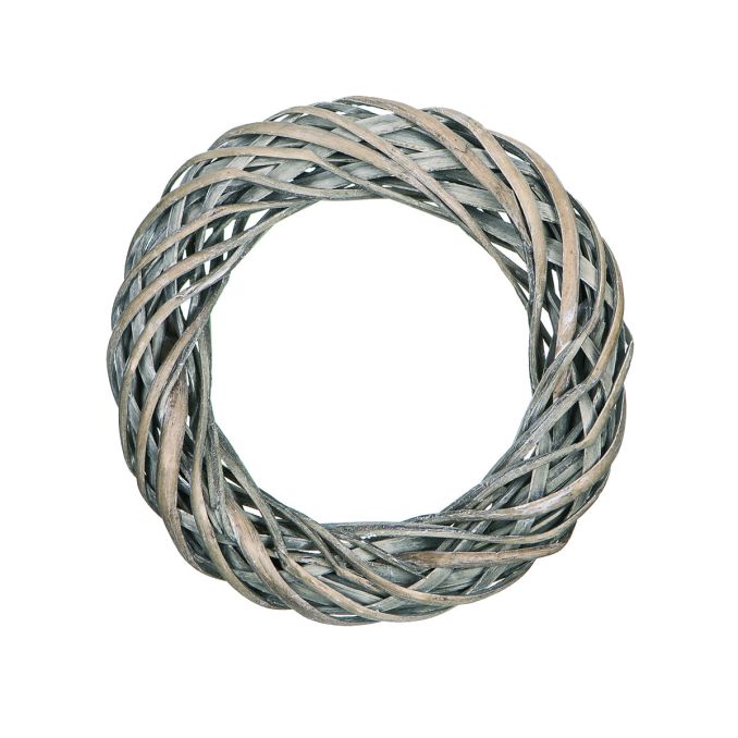 Coronita decorativa din rachita/nuiele, Ø 25cm, gri, Dp Craft Coronita decorativa din rachita/nuiele, Ø 25cm, gri, Dp Craft