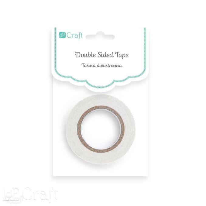 Banda dublu adeziva, 0.8cmx10m, transparent, Dp Craft