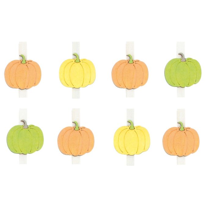 Carlige decorative din lemn, dovlecei rotunzi, 3.5cm, 8 buc/set, diferite culori, Andel Prerov Carlige decorative din lemn, dovlecei rotunzi, 3.5cm, 8 buc/set, diferite culori, Andel Prerov