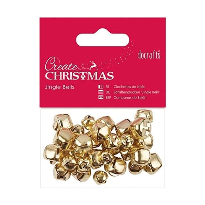 Clopotei decorativi metalici, diferite dimensiuni, 30 buc/set, auriu, Create Christmas Clopotei decorativi metalici, diferite dimensiuni, 30 buc/set, auriu, Create Christmas