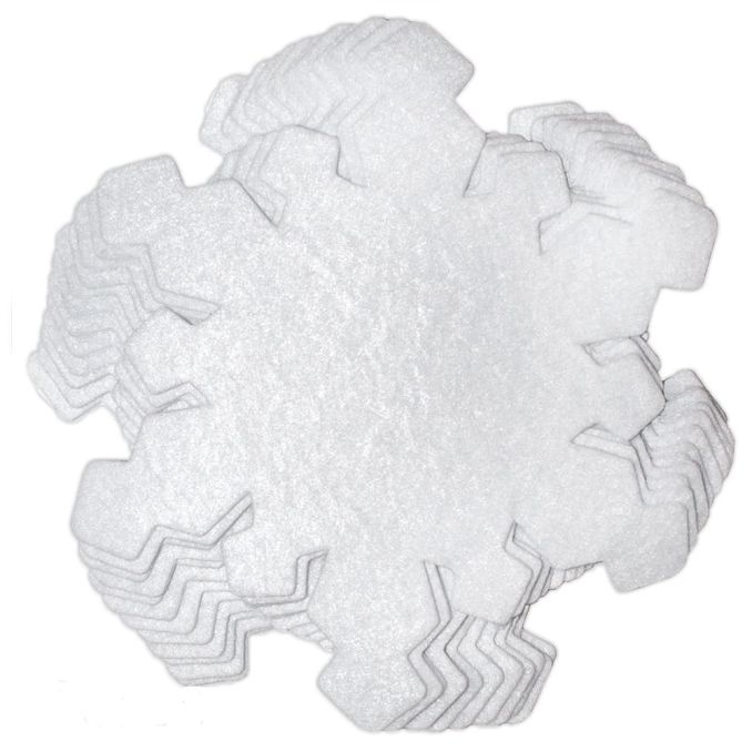 Figurine decorative din fetru - fulgi de nea, adezive, 14.5x13cm, 12 buc/set, Dp Craft Figurine decorative din fetru - fulgi de nea, adezive, 14.5x13cm, 12 buc/set, Dp Craft