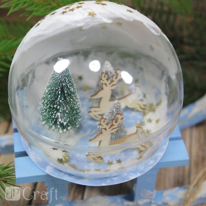 Braduti decorativi, 5cm, 6 buc/set, argintiu, Dp Craft