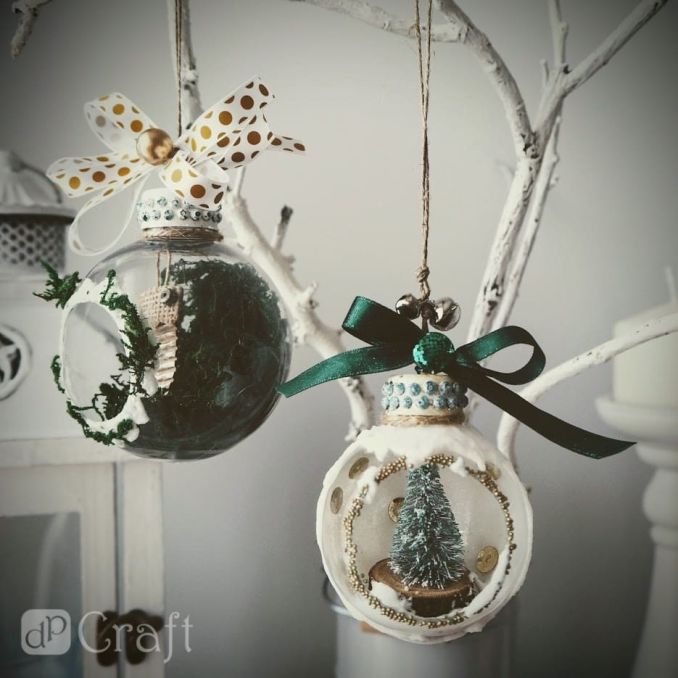 Braduti decorativi, 5cm, 6 buc/set, argintiu, Dp Craft