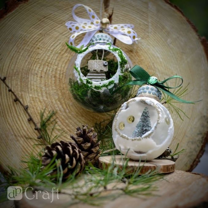 Braduti decorativi, 5cm, 6 buc/set, argintiu, Dp Craft