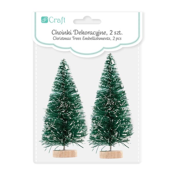 Braduti decorativi, 8cm, 2 buc/set, verde, Dp Craft Braduti decorativi, 8cm, 2 buc/set, verde, Dp Craft