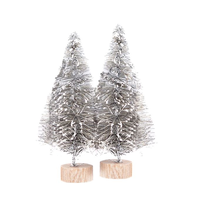 Braduti decorativi, 8cm, 2 buc/set, argintiu, Dp Craft Braduti decorativi, 8cm, 2 buc/set, argintiu, Dp Craft