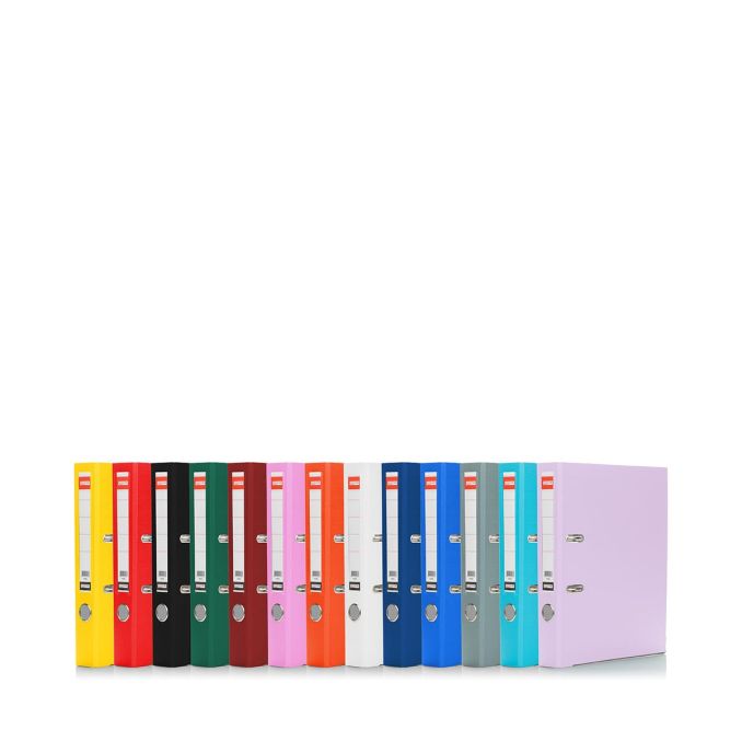 Bibliorafturi - Biblioraft plastifiat A4, 50mm, visiniu, Arma