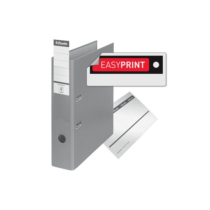 Bibliorafturi - Biblioraft plastifiat A4, 75mm, negru, Esselte Economy