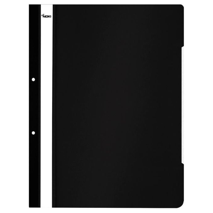 Dosare plastic & carton - Dosar plastic cu sina si perforatii, negru, Noki Dosare plastic & carton - Dosar plastic cu sina si perforatii, negru, Noki