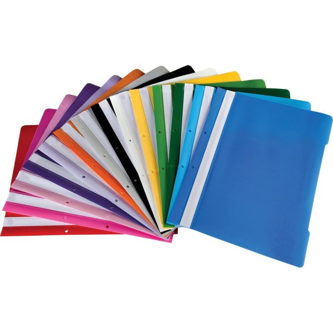 Dosare plastic & carton - Dosar plastic cu sina si perforatii, purpuriu, Noki