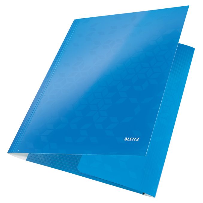 Mape - Mapa carton A4, cu elastic, albastru, Leitz WOW