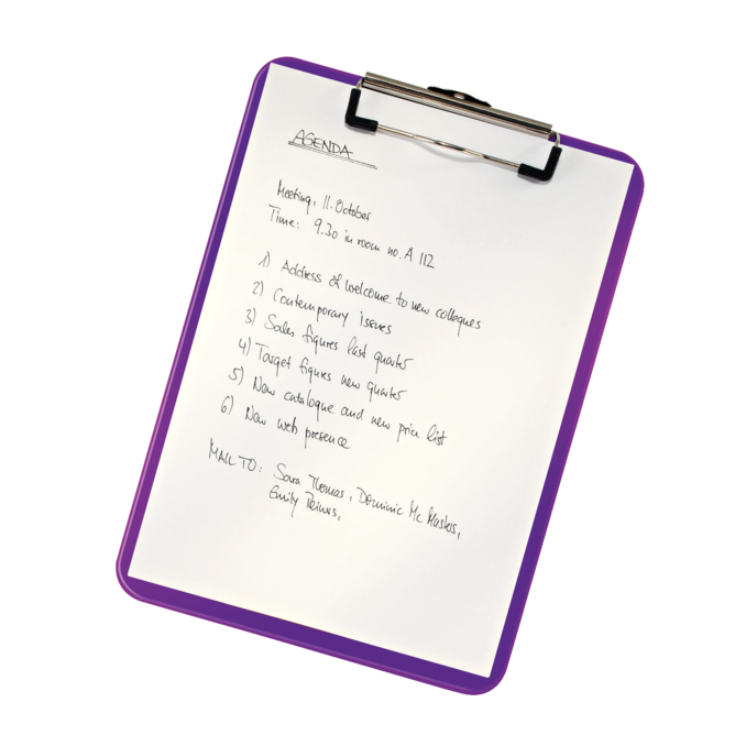 Clipboarduri - Clipboard A4, simplu, mov metalizat, Leitz WOW