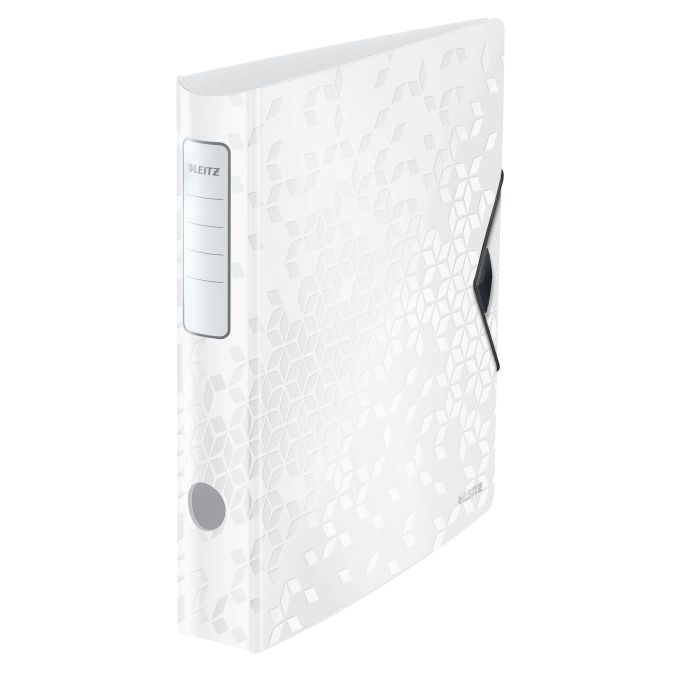 Bibliorafturi - Biblioraft polyfoam A4, 50mm, 180 grade, alb metalizat, Leitz Active WOW Bibliorafturi - Biblioraft polyfoam A4, 50mm, 180 grade, alb metalizat, Leitz Active WOW