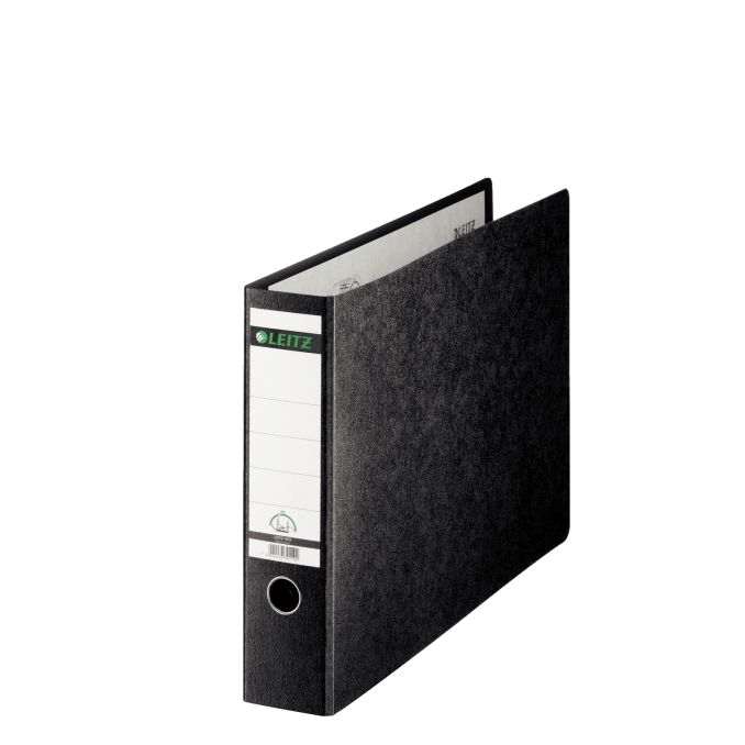 Bibliorafturi - Biblioraft carton A3 landscape, 77mm, 180 grade, negru marmorat, Leitz Bibliorafturi - Biblioraft carton A3 landscape, 77mm, 180 grade, negru marmorat, Leitz