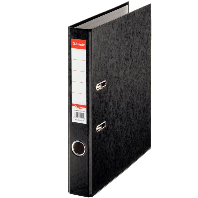 Bibliorafturi - Biblioraft carton A4, 50mm, negru marmorat, Esselte Rainbow Bibliorafturi - Biblioraft carton A4, 50mm, negru marmorat, Esselte Rainbow