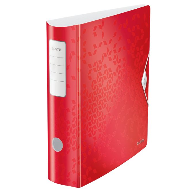 Bibliorafturi - Biblioraft polyfoam A4, 82mm, 180 grade, rosu metalizat, Leitz Active WOW Bibliorafturi - Biblioraft polyfoam A4, 82mm, 180 grade, rosu metalizat, Leitz Active WOW