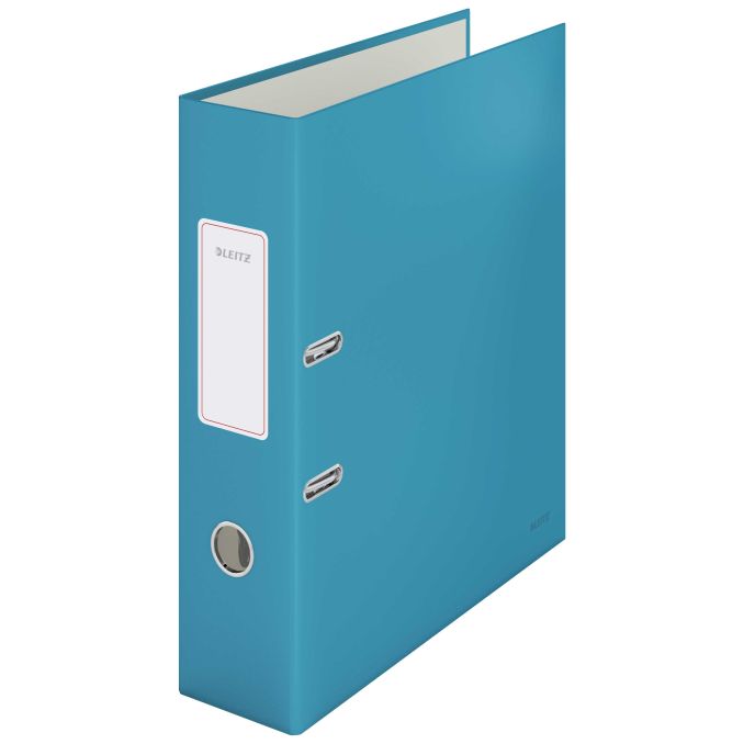 Bibliorafturi - Biblioraft plastifiat A4, 80mm, 180 grade, albstru celest, Leitz Cosy
