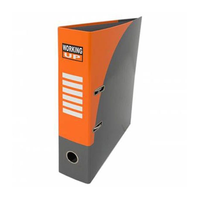 Bibliorafturi - Biblioraft carton A4, in cutie, 80mm, portocaliu, Pigna Working-up Bibliorafturi - Biblioraft carton A4, in cutie, 80mm, portocaliu, Pigna Working-up
