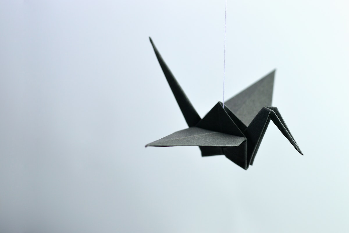 1. Origami - Ce semnifică origami și care este tehnica de lucru - pase origami neagra-min